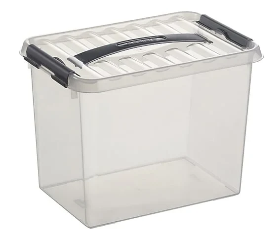 Bac transparent avec couvercle 300x200 mm - 220 mm