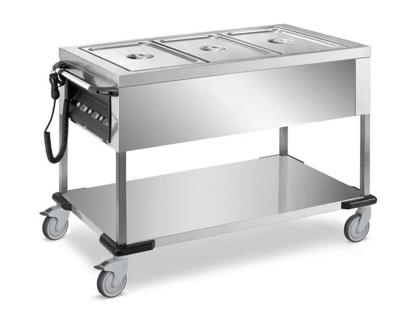 Chariot bain-marie PROFI avec cuve amovible 3x GN 1/1