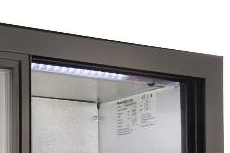Armoire à boissons ECO 230 noire avec portes coulissantes, éclairage LED, encastrable sous plan de travail