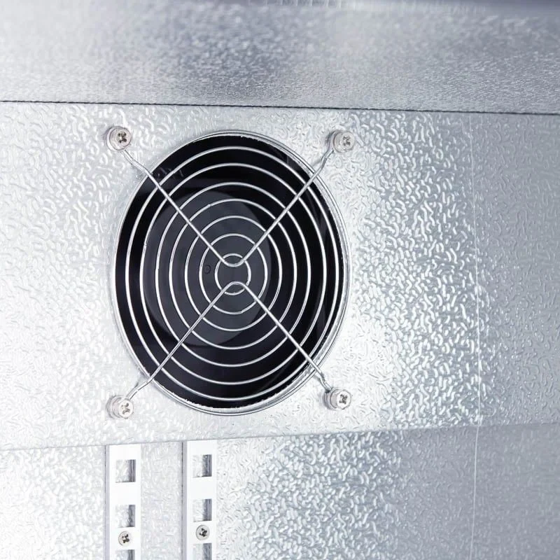 Armoire à boissons ECO 130 noire, éclairage LED, encastrable sous plan