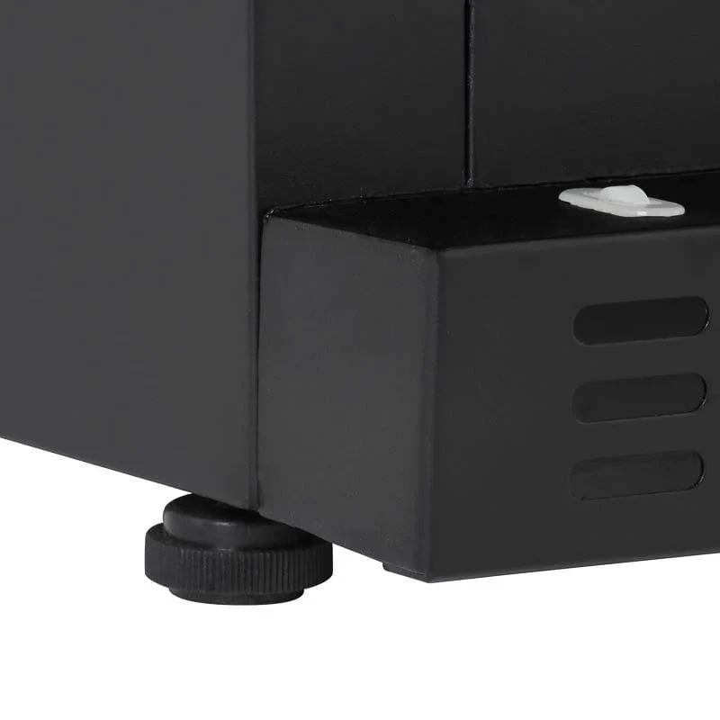 Armoire à boissons ECO 130 noire, éclairage LED, encastrable sous plan
