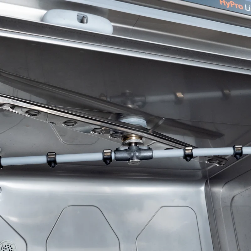 Lave-vaisselle HYPRO Digital 54 SLE panier 50x50 cm, avec doseur de détergent & de produit de rinçage, avec pompe de vidange & adoucisseur, pompe de surpression, Fabriqué en Europe, 400 V