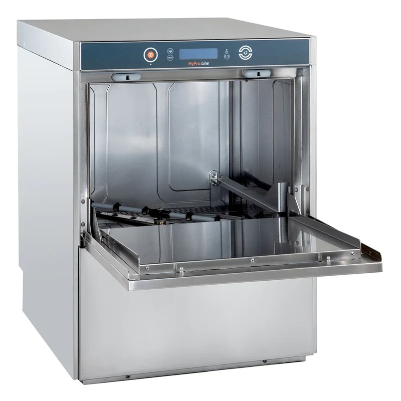 Lave-vaisselle HYPRO Digital 54 SL panier 50x50 cm, avec doseur de détergent & de produit de rinçage, avec pompe de vidange, pompe de surpression, Fabriqué en Europe, 400 V