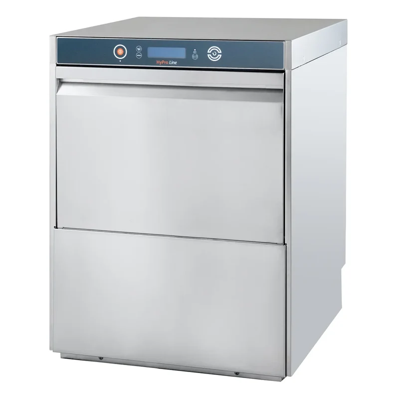Lave-vaisselle HYPRO Digital 50 SLE panier 50x50 cm, avec doseur de détergent & de produit de rinçage, avec pompe de vidange & adoucisseur, pompe de surpression, Fabriqué en Europe, 230 V
