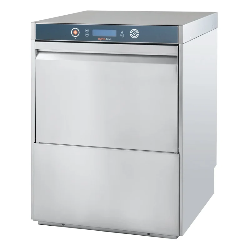 Lave-vaisselle HYPRO Digital 50 SL panier 50x50 cm, avec doseur de détergent & de produit de rinçage, avec pompe de vidange, pompe de surpression, Fabriqué en Europe, 230 V