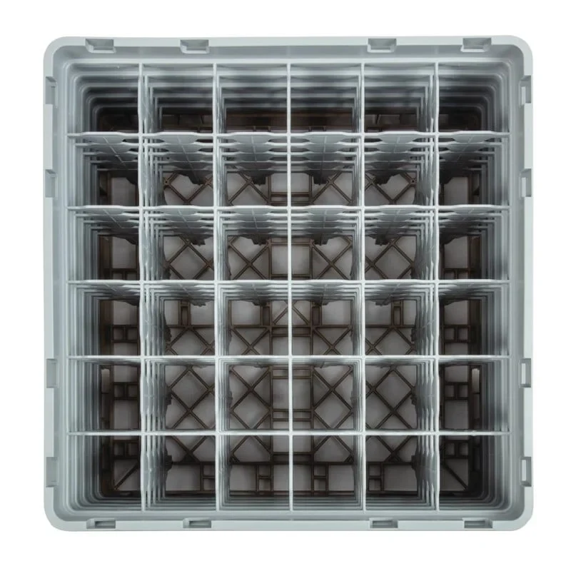 Cambro Panier de lavage pour verres beige avec 36 compartiments hauteur de verre max 25,7cm
