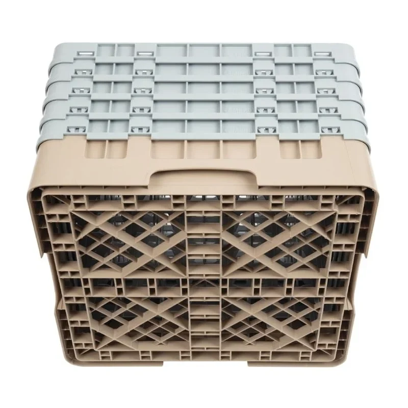 Cambro Panier de lavage pour verres beige avec 36 compartiments hauteur de verre max 25,7cm