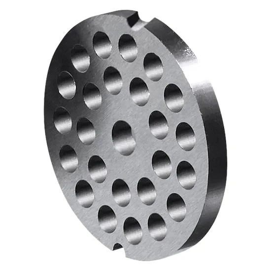 Mastro Grille perforée pour hachoirs à viande Type 12 ø 70 mm avec 2 encoches, trous ø 6 mm