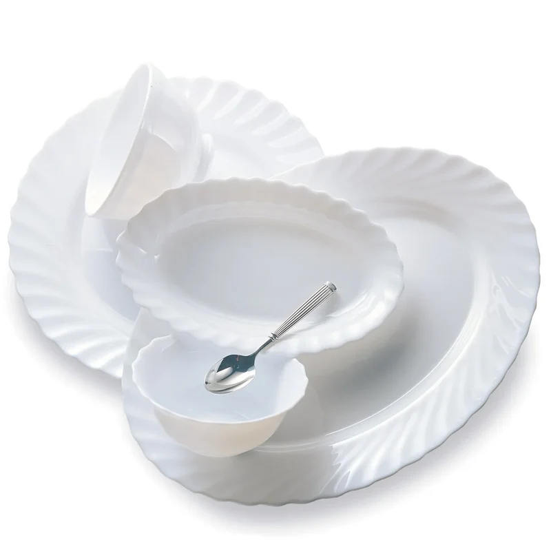 Arcoroc Saladier ovale Arcoroc Trianon Uni blanc, 22 cm