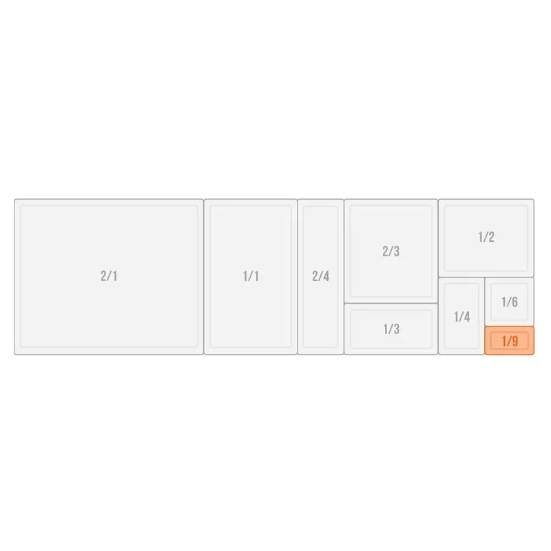 Rieber Couvercle emboîtable GN 1/9 pour bac à garnitures