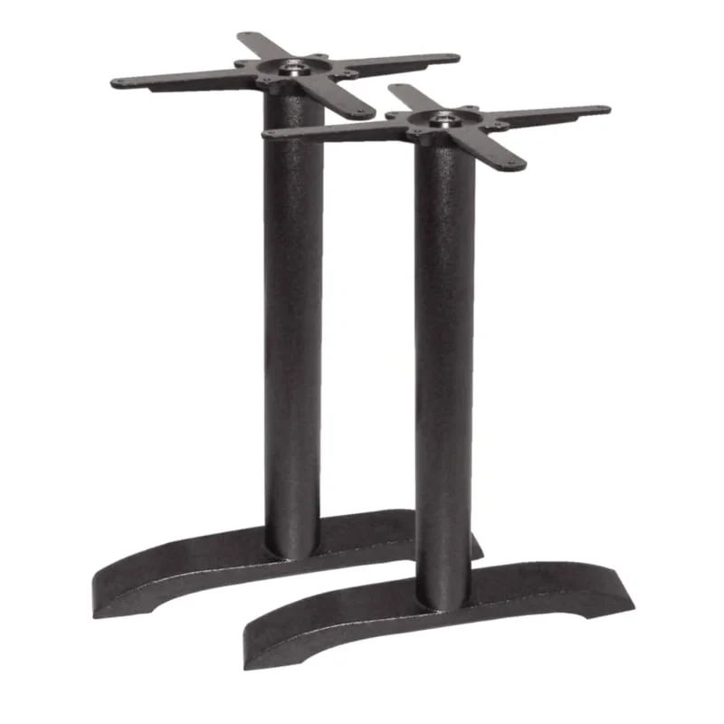 Bolero Pied de table double en fonte 72 cm de hauteur, 2 pièces