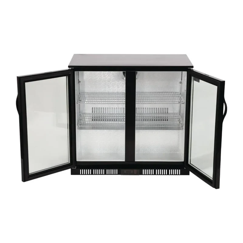 Arrière-bar réfrigéré Polar Série G 2 portes abattantes, 198 L