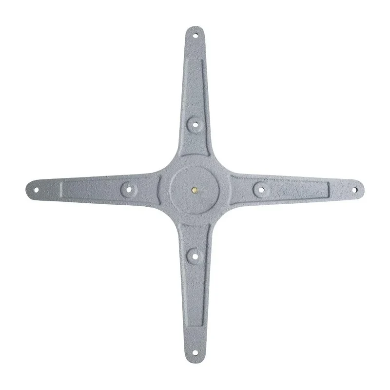 Bolero Piètement de table avec base à 4 branches en aluminium 680 mm