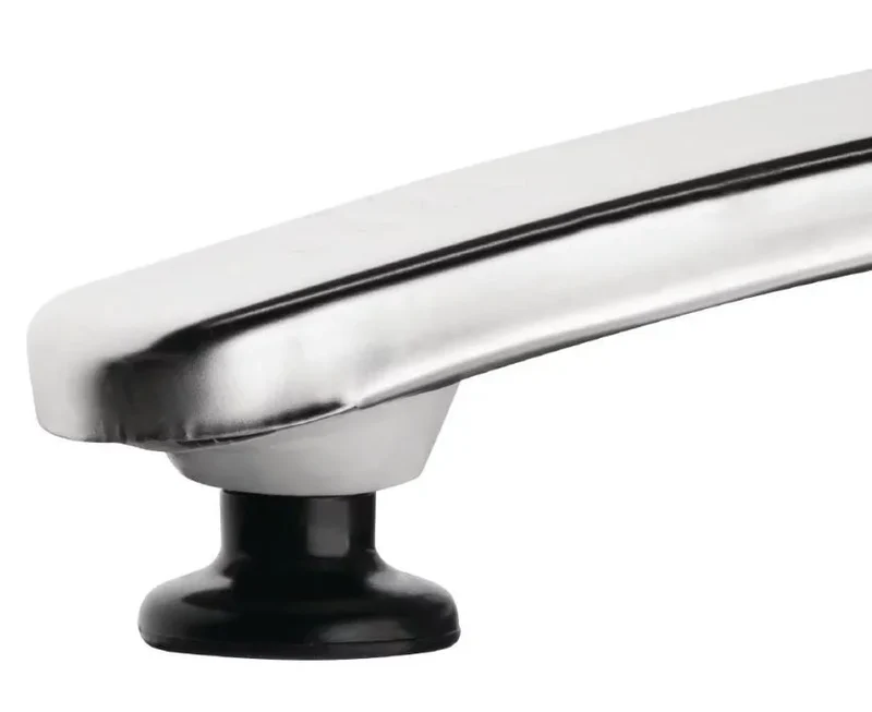 Bolero Piètement de table avec base à 4 branches en aluminium 680 mm
