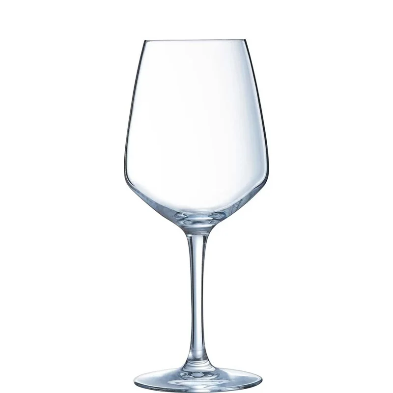 Verre à vin Arcoroc V. Juliette 40 cl avec traits de jauge à 0,1 et 0,2 l, boîte Party de 12