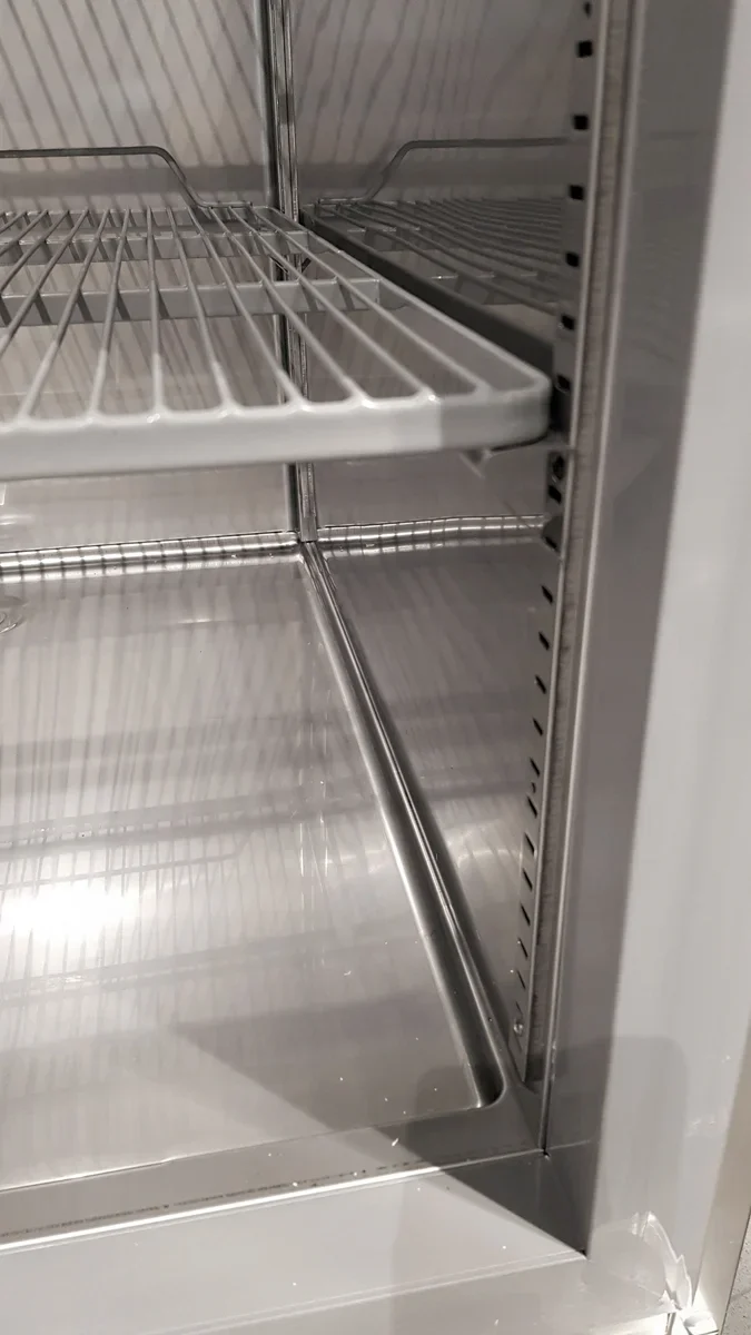 Armoire de congélation en acier inoxydable Coreco US Range 1400 avec portes vitrées