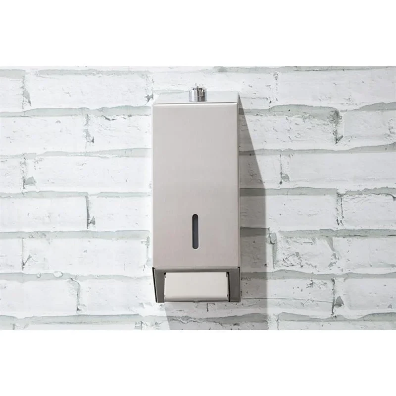 Distributeur de savon Jantex 1 litre en acier inoxydable