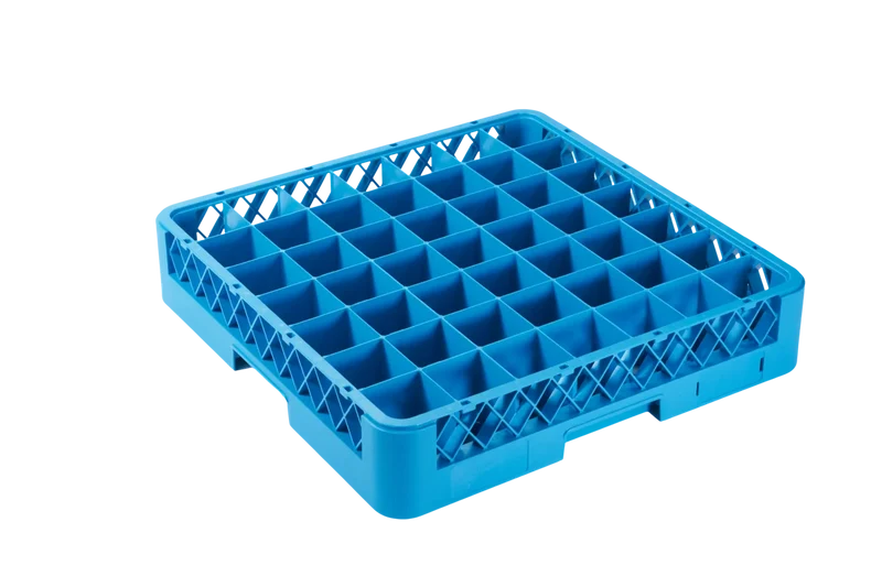 Panier de lavage 500x500 mm 49 compartiments 60x60 mm, bleu