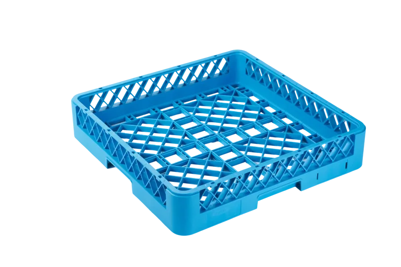 Panier de lavage 500x500 mm sans compartimentage, à larges mailles, bleu