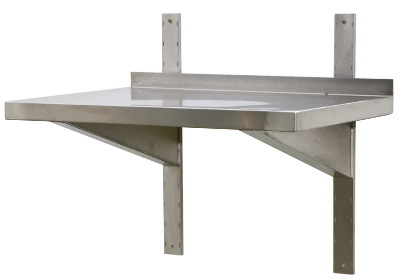 Étagère murale professionnelle en inox 1400 x 400 x 40 mm
