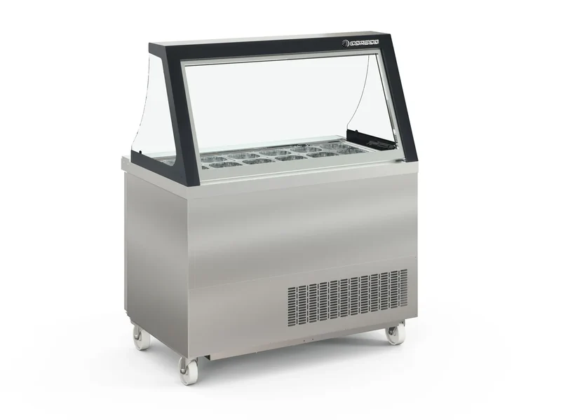 Coreco Saladette US Range 1200 - 2/0 avec rehausse vitrée