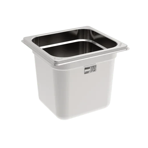 Rieber Bac GN en inox GN 1/6 - 150 mm, contenu : 2,1 litres, Mod. 16 150