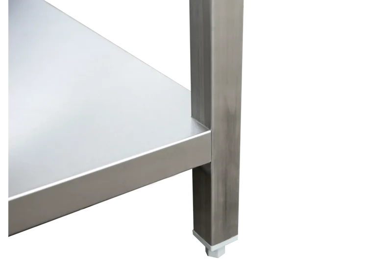 Table de travail professionnelle en inox 1000 x 700 mm - avec tablette inférieure