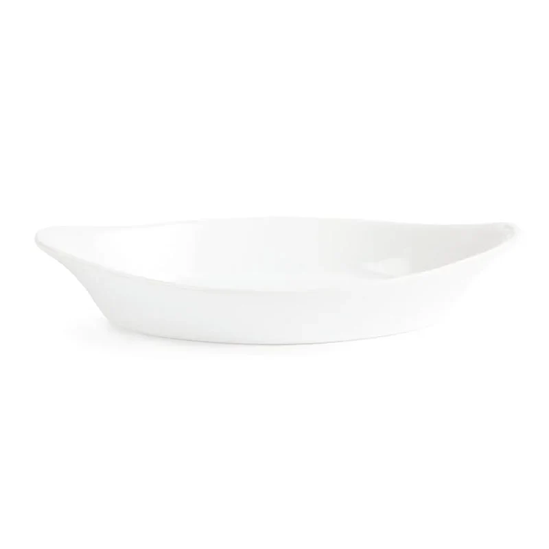 Olympia Whiteware plats à gratin ovales blancs 253 x 140 mm - 6 pcs