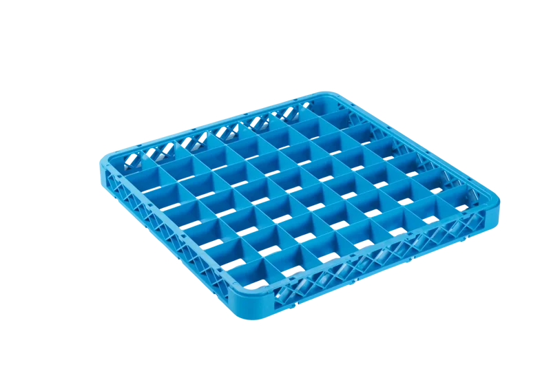 Rehausse 49 compartiments 60x60 mm pour panier de lavage, bleu