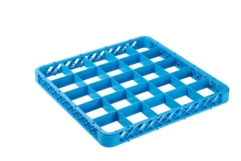 Rehausse 25 compartiments 89x89 mm pour panier de lavage, bleu