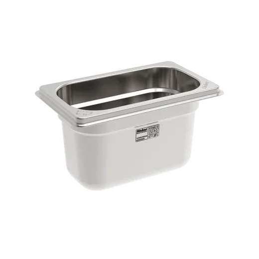 Rieber Bac GN en inox GN 1/9 - 100 mm, contenu : 0,7 litres, Mod. 19 100