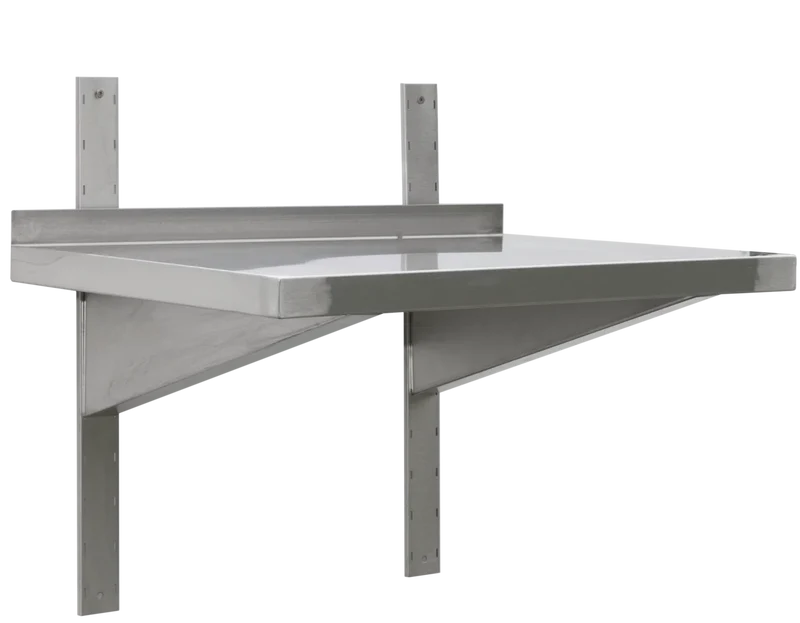Étagère murale professionnelle en inox 1200 x 300 x 40 mm