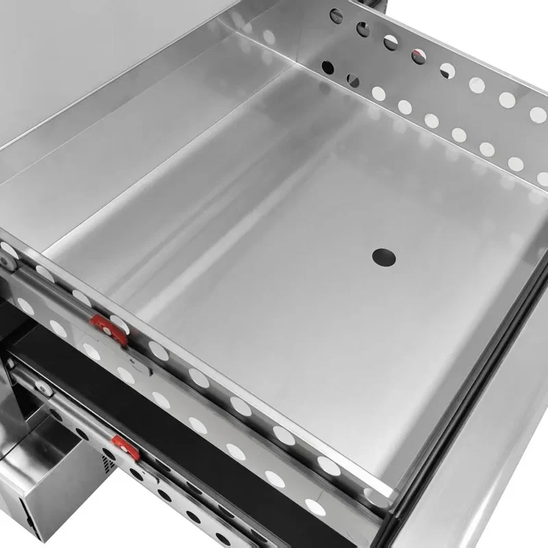 Polar Série U Table réfrigérée et de congélation sous-comptoir avec 2 tiroirs 4x GN1/1