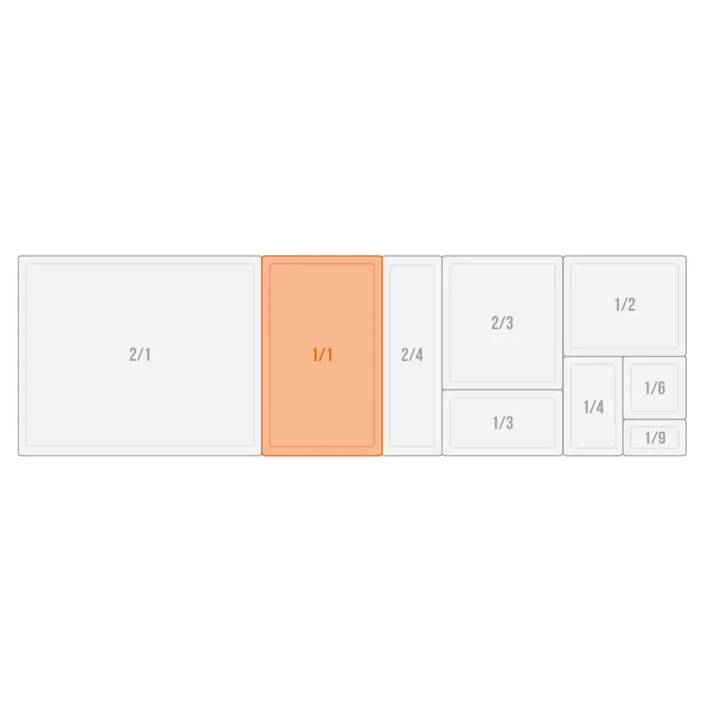BASIC bac gastronorme 1/1 - profondeur 20 mm