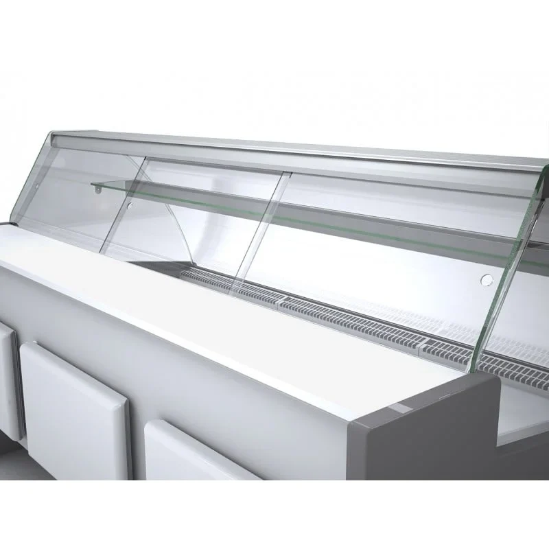 Porte coulissante en plexiglas pour vitrine à gâteaux Profi150