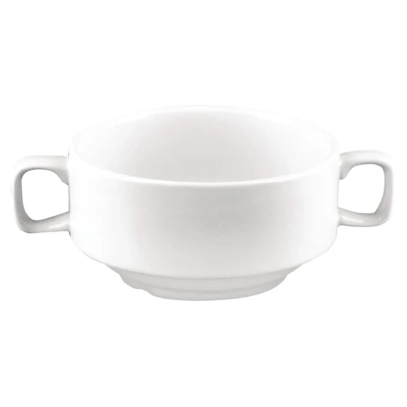 Tasses à soupe Olympia Whiteware avec anses 40 cl - 6 pcs