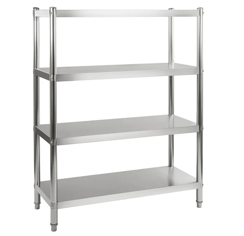 Étagère en inox AISI 201 Basique 1500x500x1800 mm, à monter soi-même