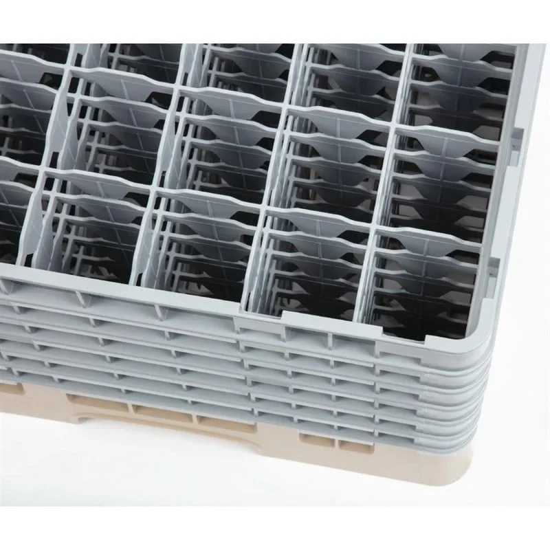 Cambro Panier de lavage pour verres beige avec 36 compartiments hauteur de verre max 29,8cm