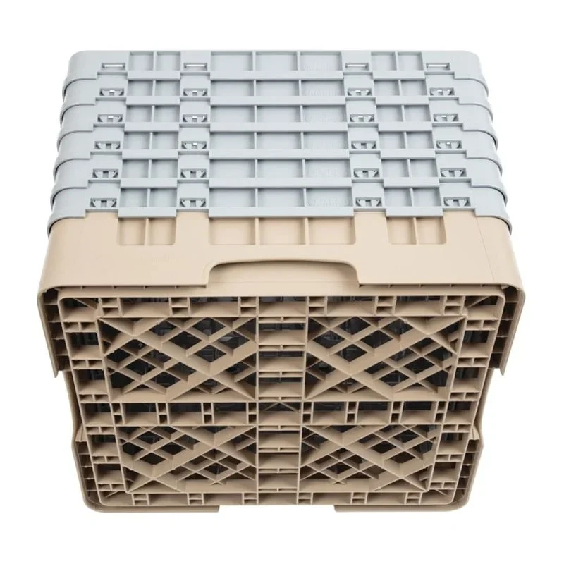 Cambro Panier de lavage pour verres beige avec 36 compartiments hauteur de verre max 29,8cm
