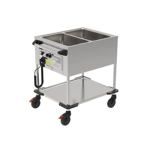 Rieber chariot bain-marie 2x GN 1/1