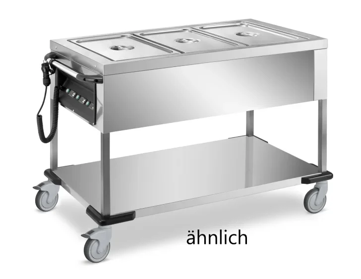 Chariot bain-marie PROFI avec cuve amovible 2x GN 1/1
