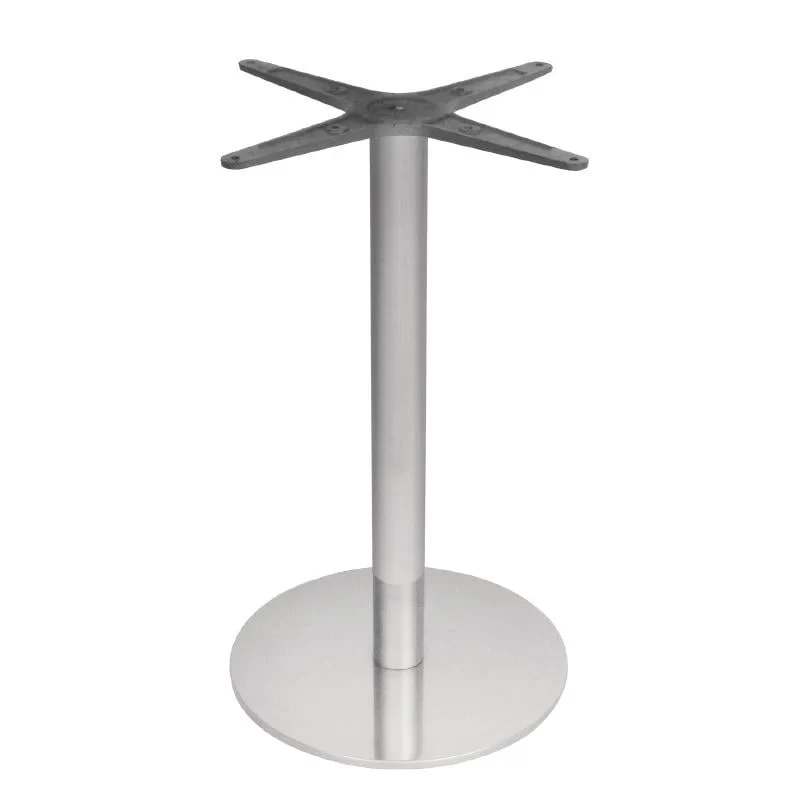 Bolero Piètement de table rond en acier inoxydable 680 mm
