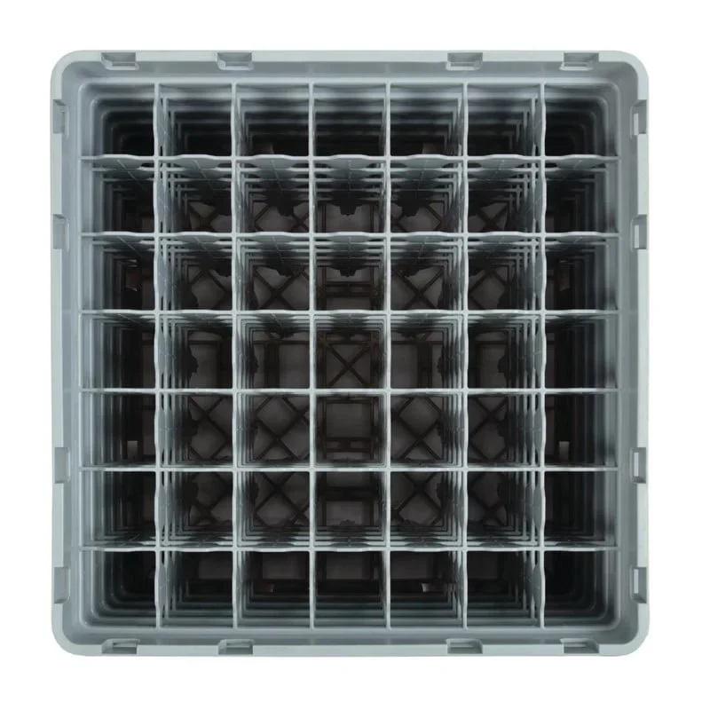 Cambro Panier de lavage pour verres beige avec 49 compartiments hauteur de verre max 25,7cm