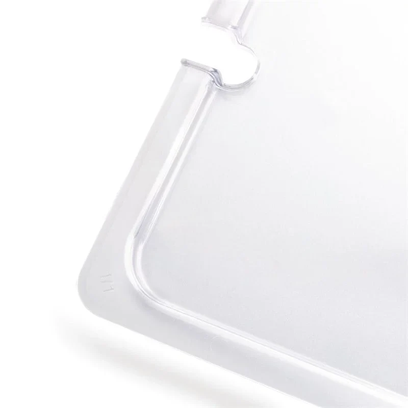 Couvercle GN Vogue avec encoche pour cuillère 1/1 en polycarbonate
