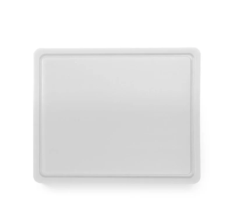 Planche à découper GN 1/2 - 32,5 x 26,5 x 1,2 cm - HDPE blanc