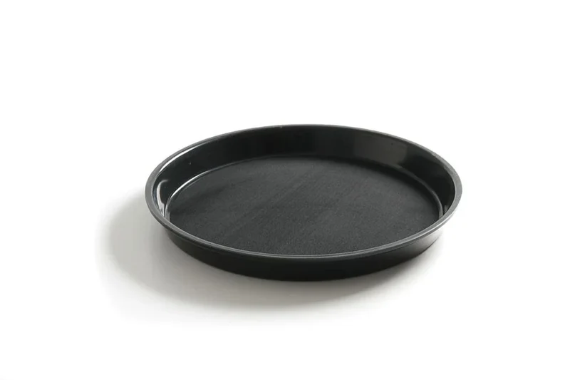 Plateau de service Polyform rond, noir