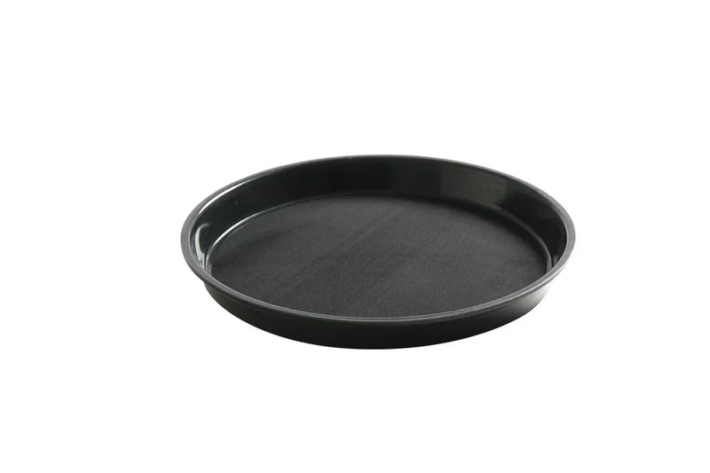 Plateau de service Polyform rond, noir