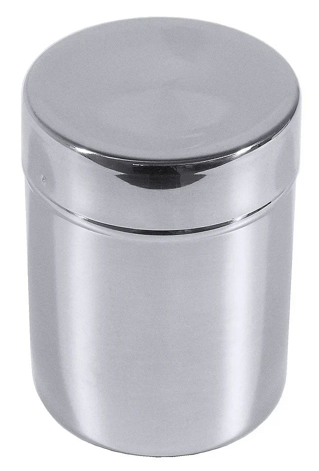 Boîte à épices, en acier inoxydable 18/10, 0,3 Lt., diamètre 7 cm, hauteur 9,5 cm