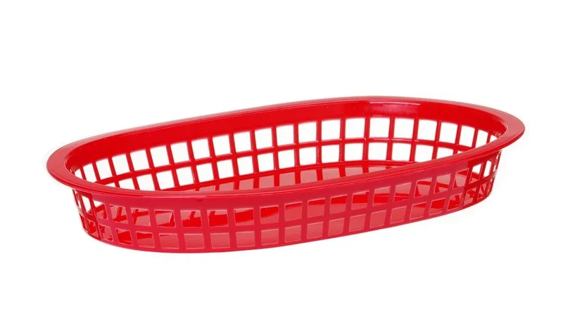 Paniers de service Hendi style fast-food, rouge, 6 pcs, 275x175x(H)38mm
