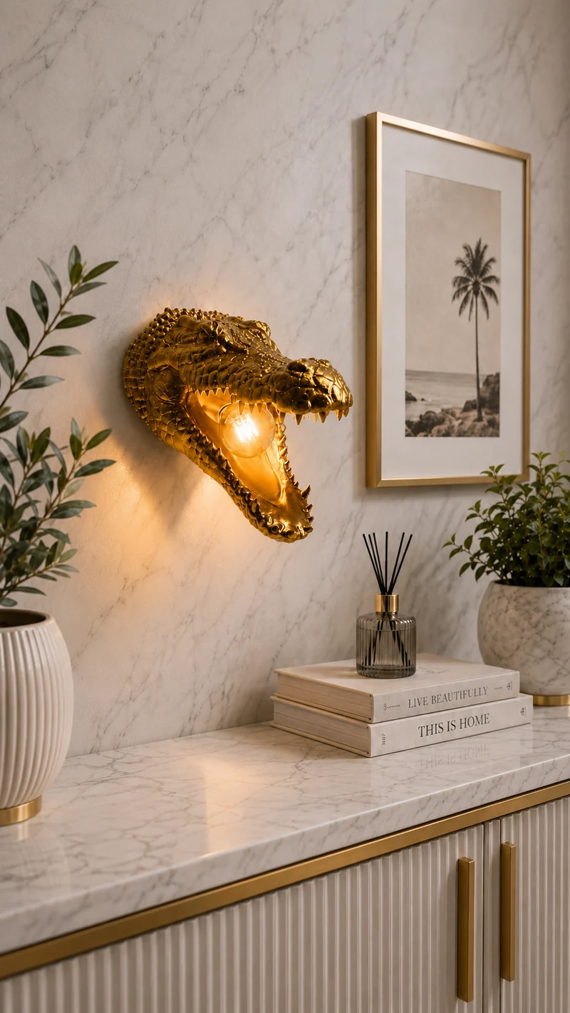 Lampe murale Crocodile 🐊